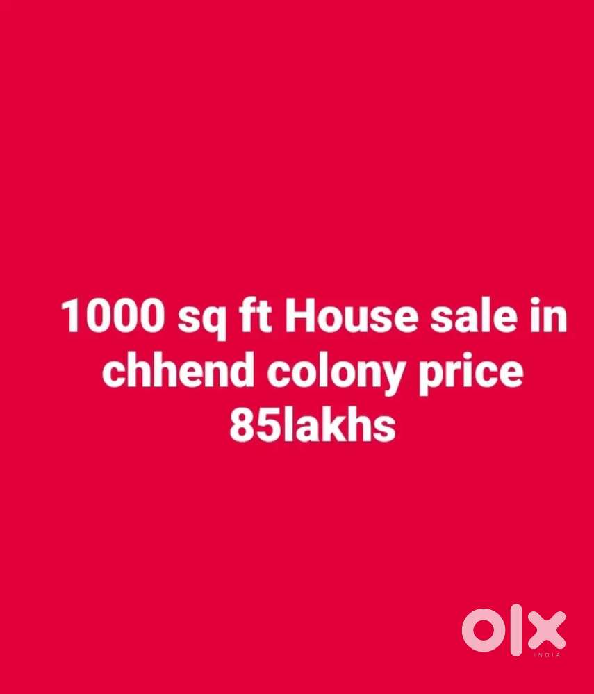 1000 sq ft corehouse sale in chhend colony