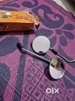 Royal enfield silver side mirror