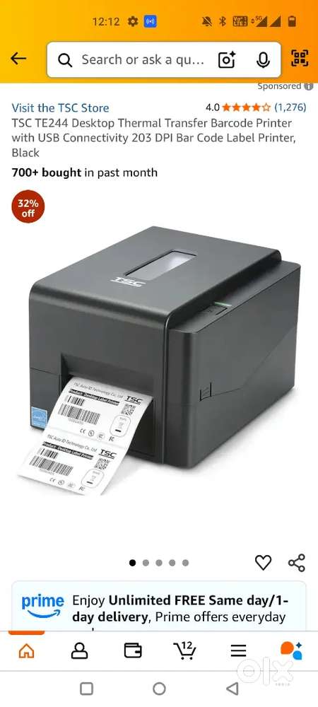 TSC barcode printer