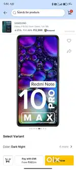 Light usage Redmi note 10pro max
