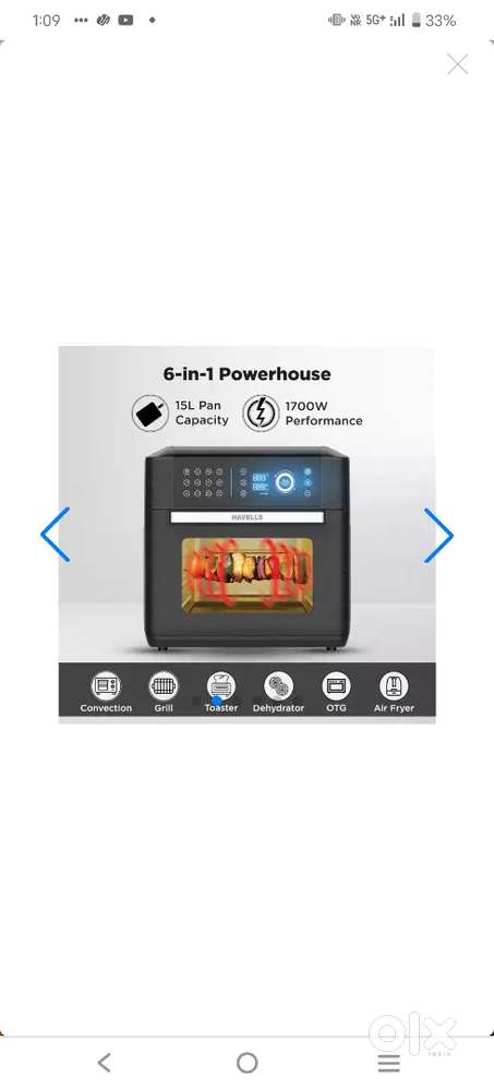 Havells Digital Air fryer oven