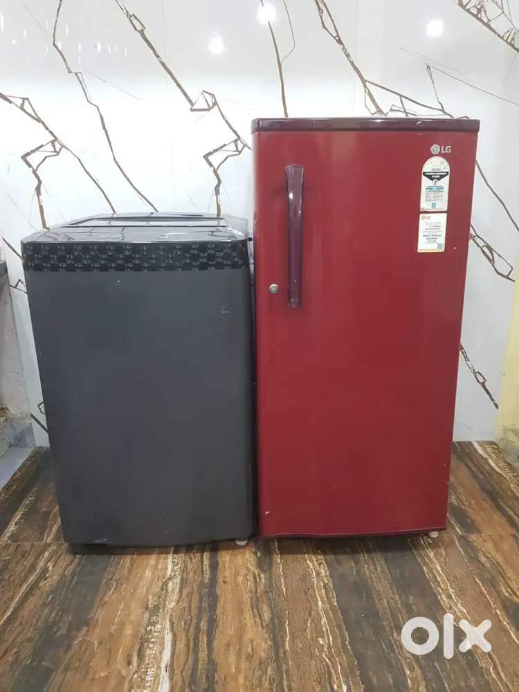 Lg single door refrigerator and Godrej top load washing machine $