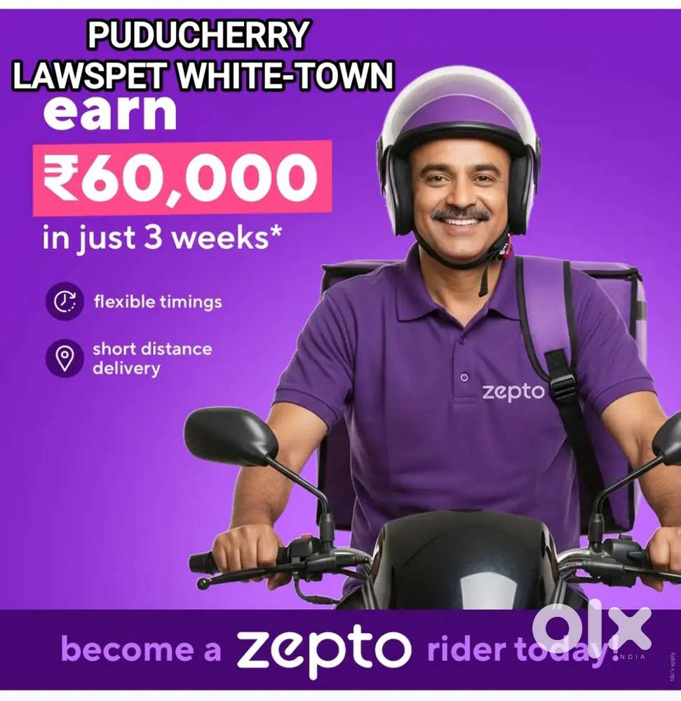 ZEPTO WHITE TOWN LAWSPET GROCERY DELIVERY WEEKLY EARNINGS 10,500₹