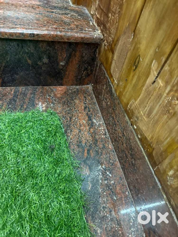 One bedroom.  Sheet roof. First floor