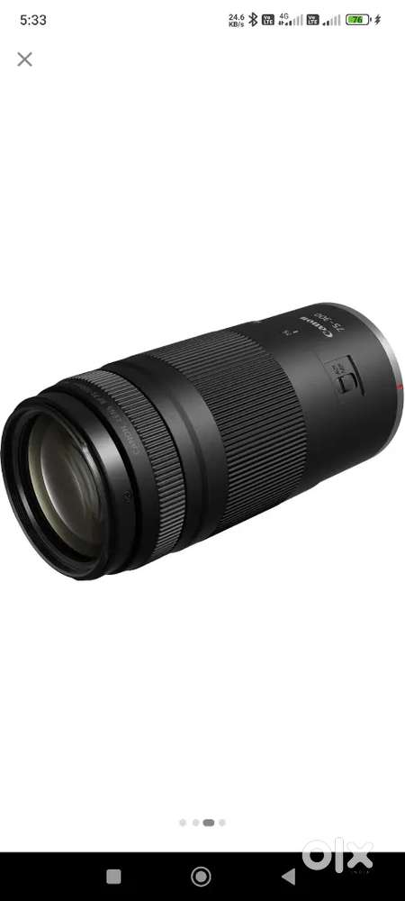 Canon RF 75-300mm Lens with 8 month warrenty