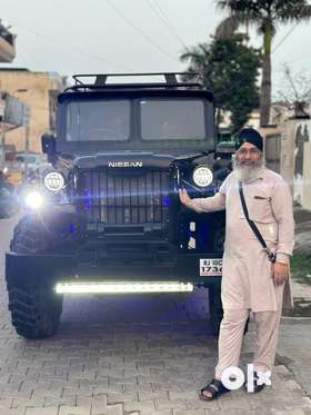 Nissan one ton The Legendry Army Vehicle modified by bombay jeeps open jeep mahindra jeep modified p...