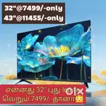 Stock clearance sales & sony new 43 inch smart Android led tv @11555