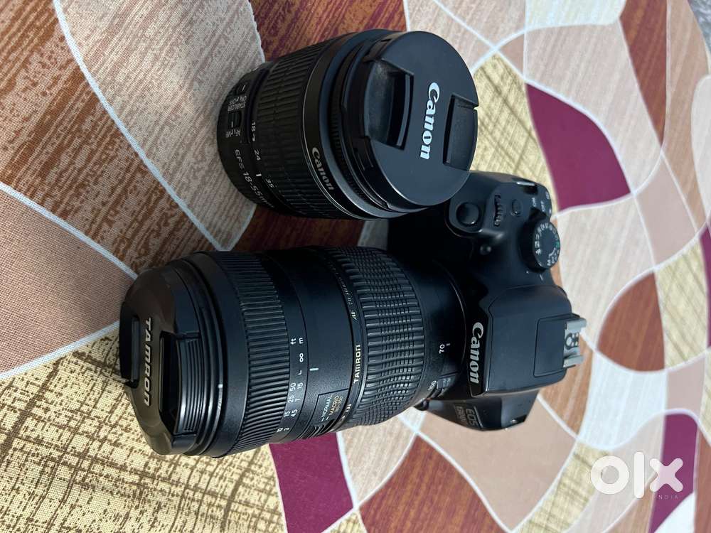 Canon 1300d with 18-55 and tamron 70-300 lens