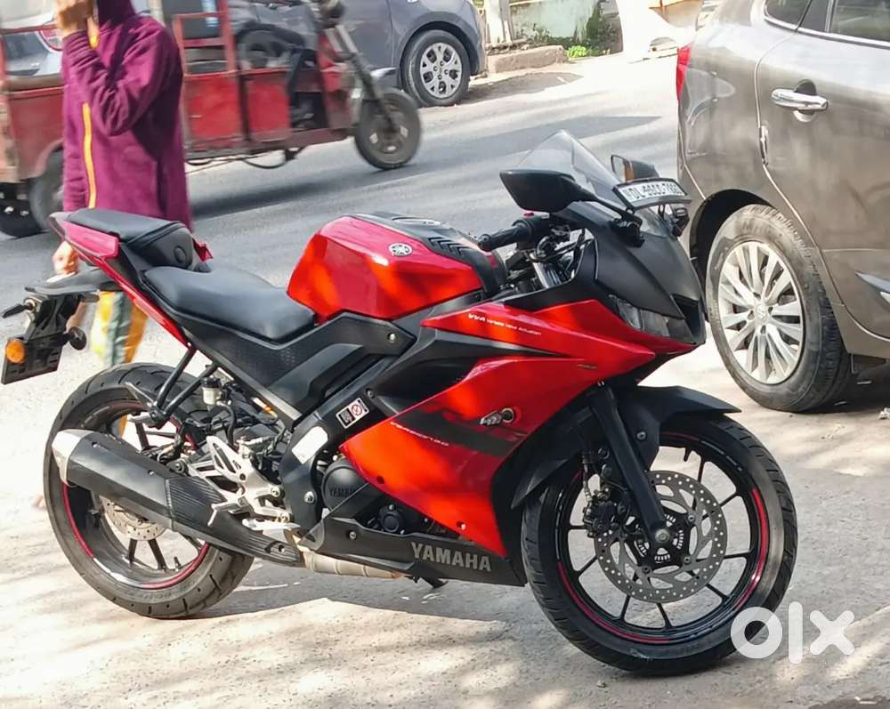 R-15 V3 LIMITED EDITION VIVID RED COCKTAIL WITH 7860 NUMBER PLATE