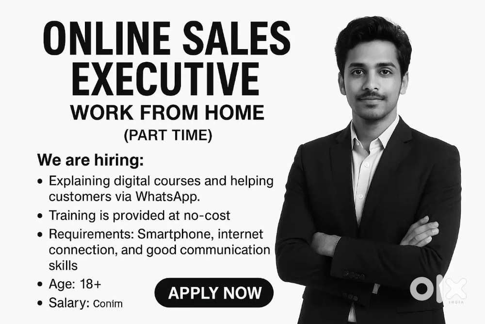 “Online Sales Executive  Work From Home (Part Time