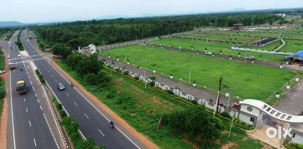 Bhogapuram Airport 100 feet road attached commercial vuda layout plot
