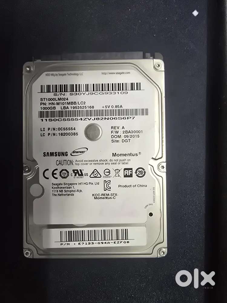 Samsung 1TB internal laptop hard disk