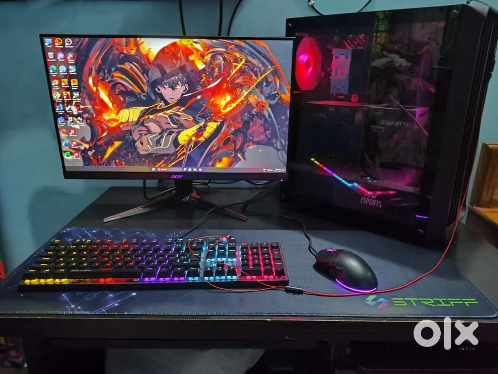 full gaming and editing pc setup (fixed price non negotiable)
