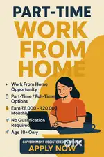 Online work from home using social media