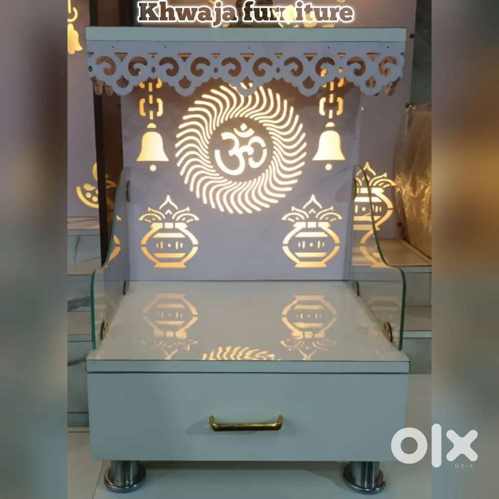 Khwaja furniture. Beautiful Mandir. Bajaj finance available