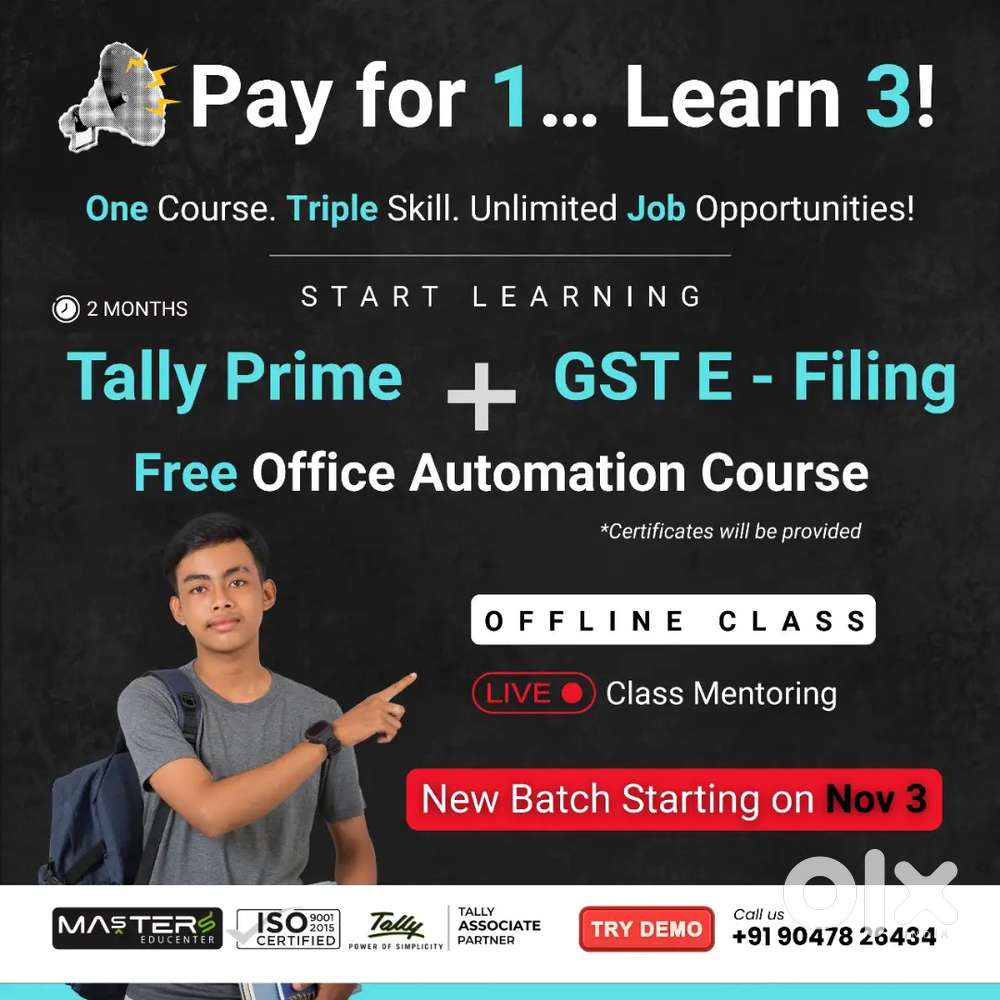 Tally Course with Placement Available