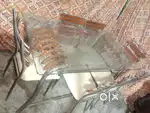 6 seater heavy steel iron dining table for sale like a good condition