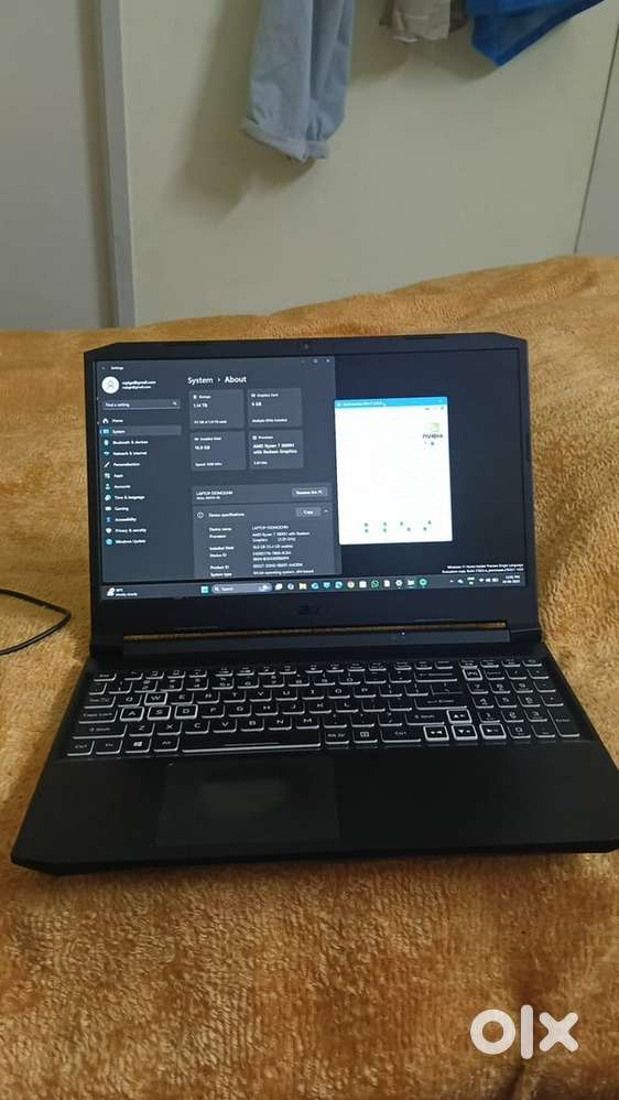 Acer Nitro 5 amd ryzen 7 5800H 16gb DDR4 RAM 3060 RTX