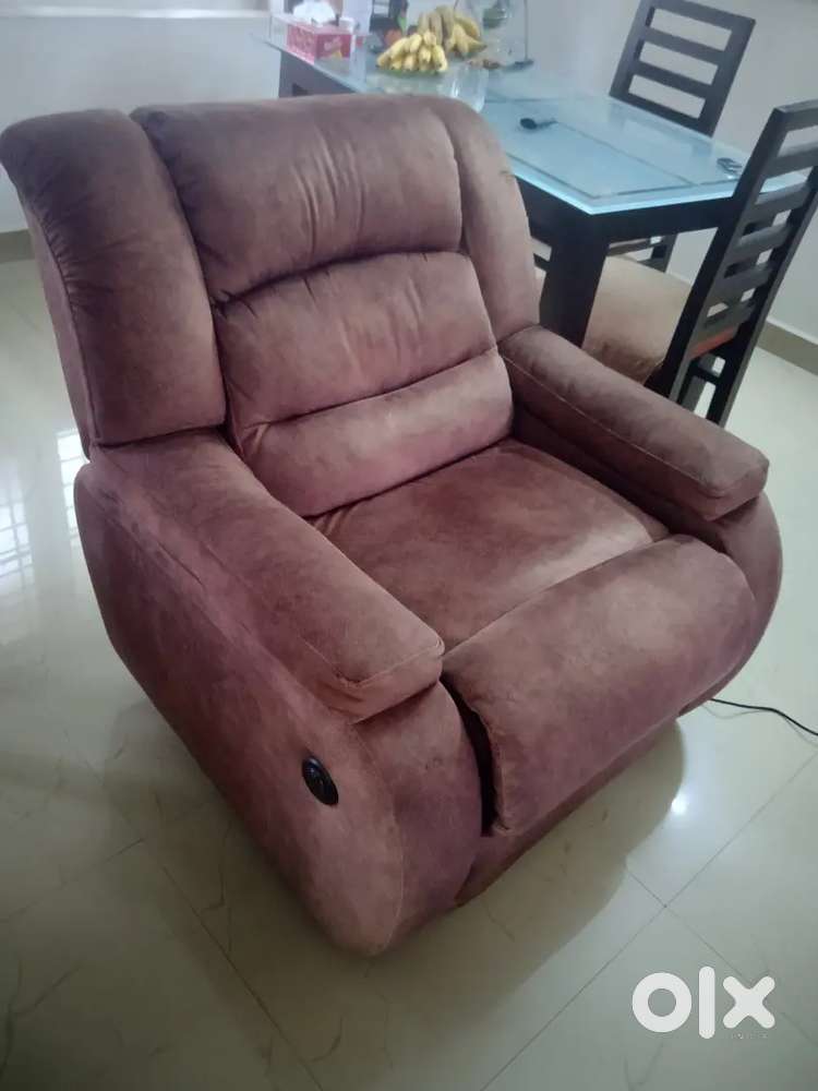 New Ricliner electric Top werriant Leather finished cloth