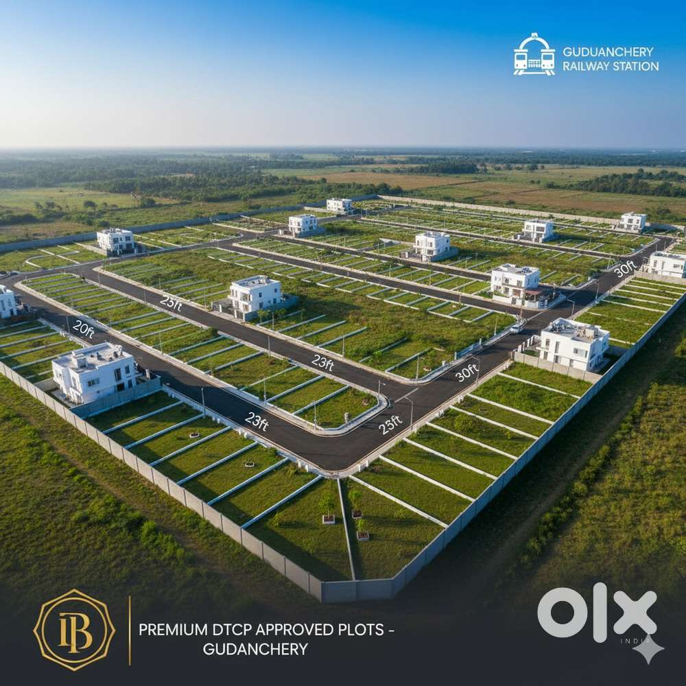 DTCP Plots @ Guduvanchery  1.2 Km from Railway Station  Fully Reside