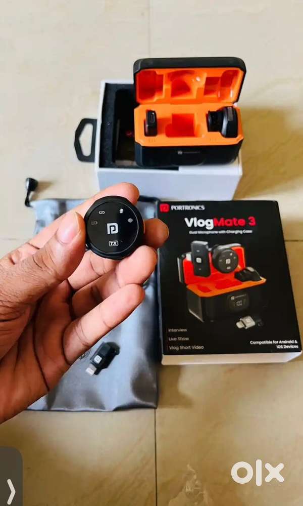 Portronics vlogmate 3 Mic NEW 10 days old