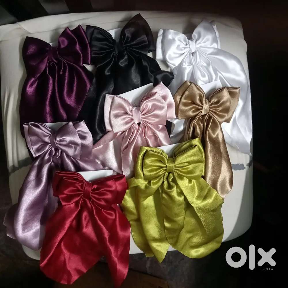 Hair bows satinh