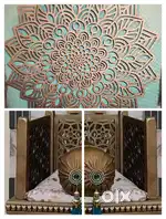 MDF mandala Wall peice 4x4 feet and table sides