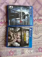 Selling two PS4 games (call of duty wwII, uncharted4)