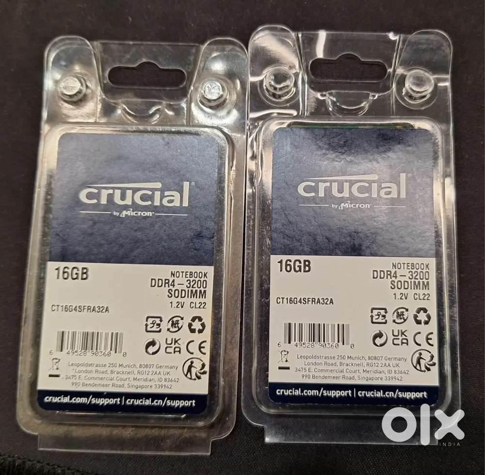 DDR4 16GB 3200mhz Laptop RAM (Pack of 2)