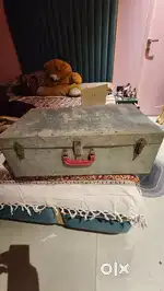 Aluminum box old style vintage