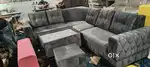 L shape sofa grey colour