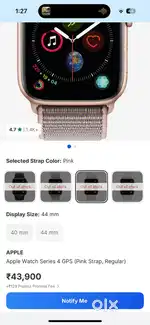Apple series 4 original watch with charger