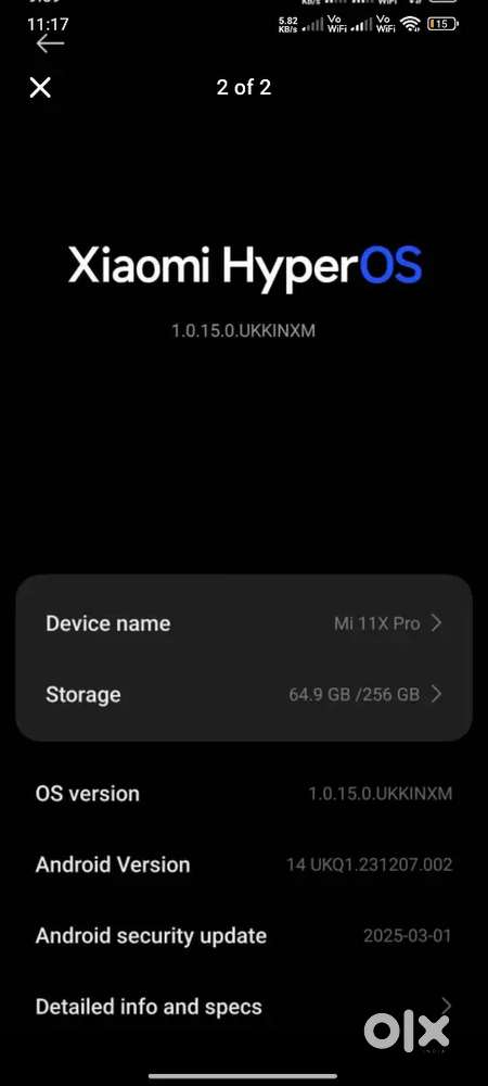 Mi 11 x pro