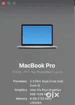 Macbook Pro A1708  2017 Model