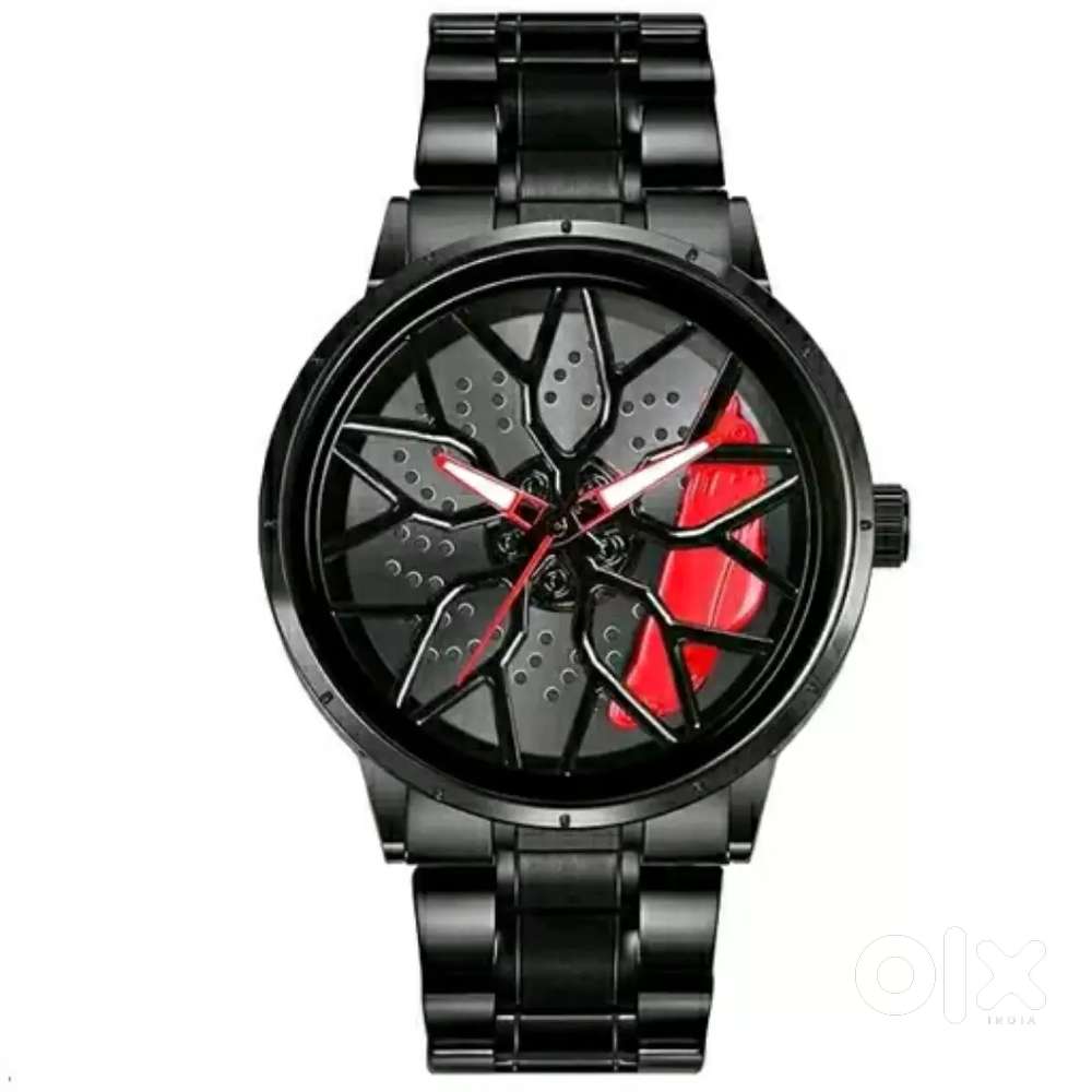 Black Car Wheels Watch (ANY COLORs)