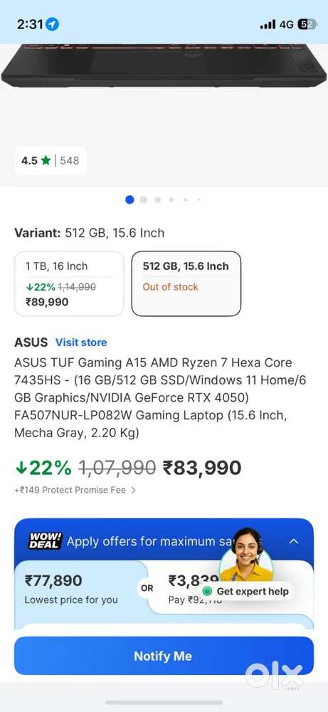 Asus gaming laptop