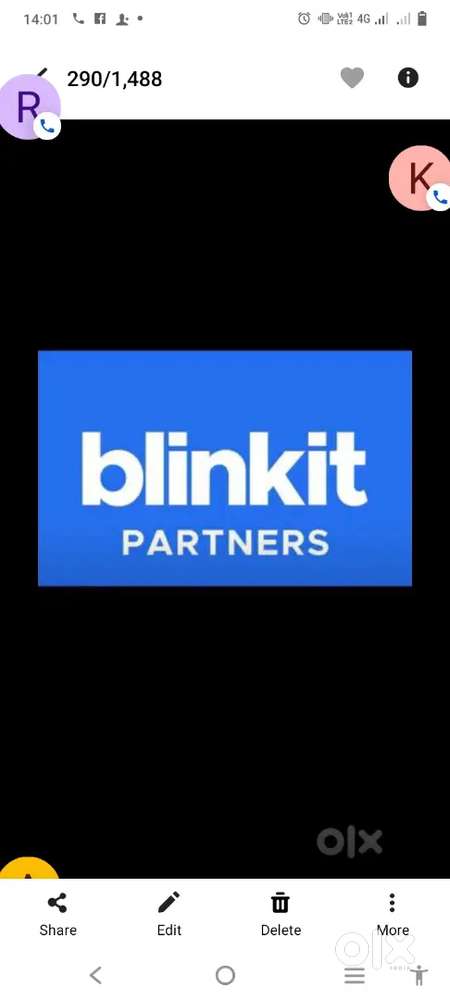Hiring for bikaner blinkit delivery boy job