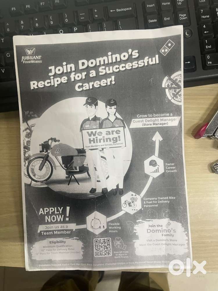 Riders for dominos pizza