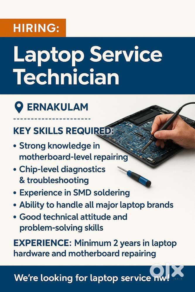 LAPTOP TECHNICIAN WANTED :