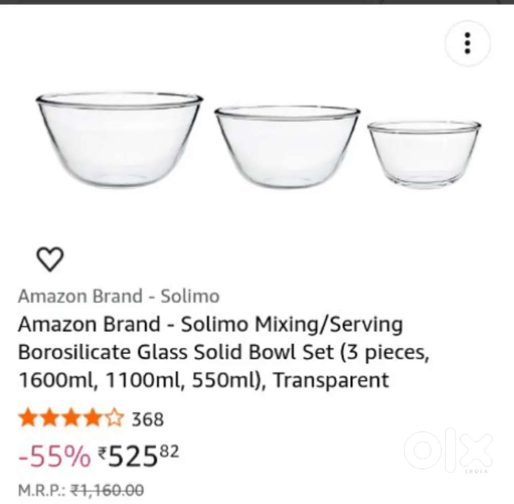 Glass bowl 3 set