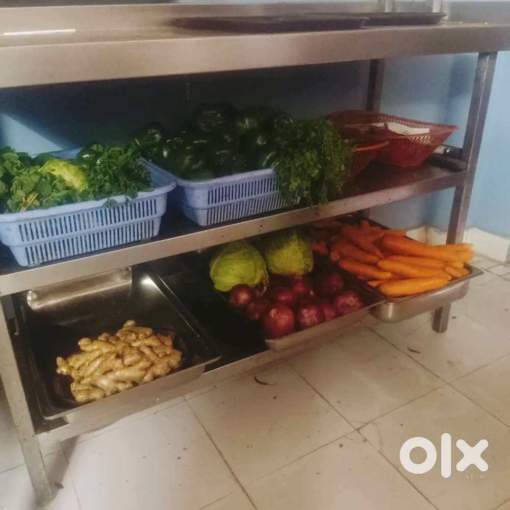 Fast food counter steel