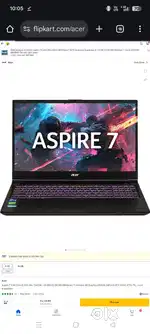 Acer aspire 7 laptop 45 days old