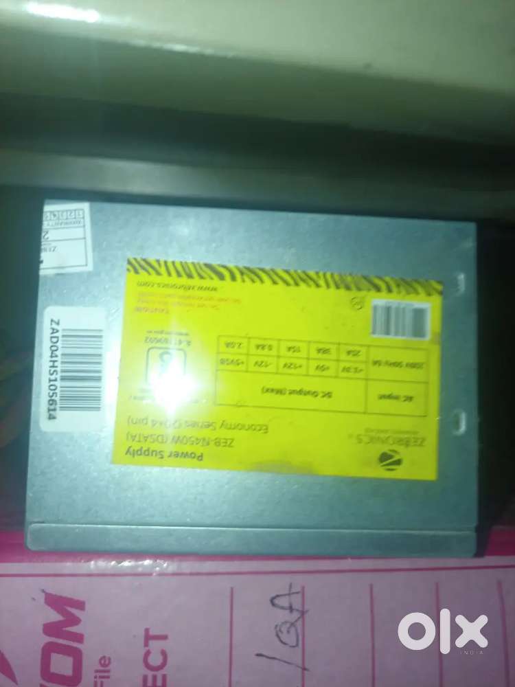 RAM DDR4 , MOTHERBOARD ZEBRONICS and PSU 450 WATT