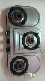 Steel Three burner gas