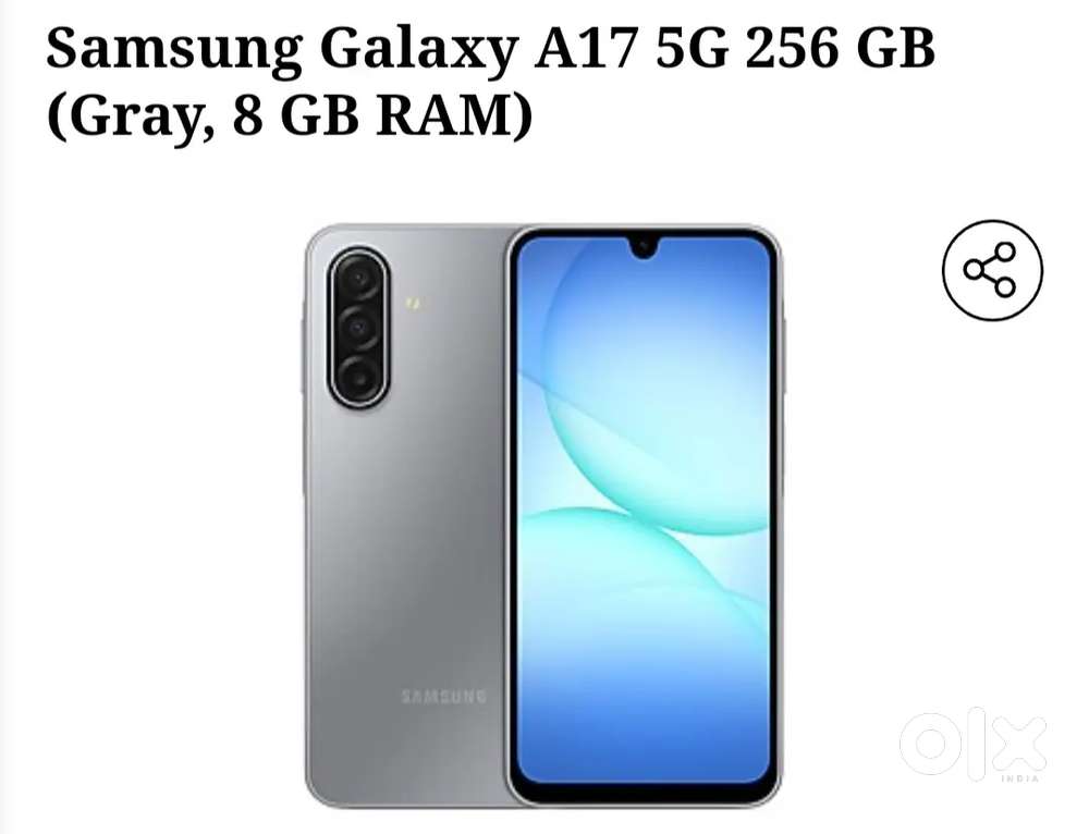 A17 6gb 256 gb 3 days old only GST bill /carger /and Mobile box