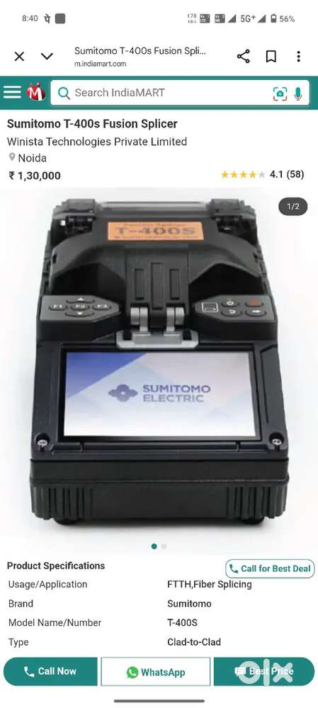 OTDR SPLICING machine AND CLEAVER FOR SALE