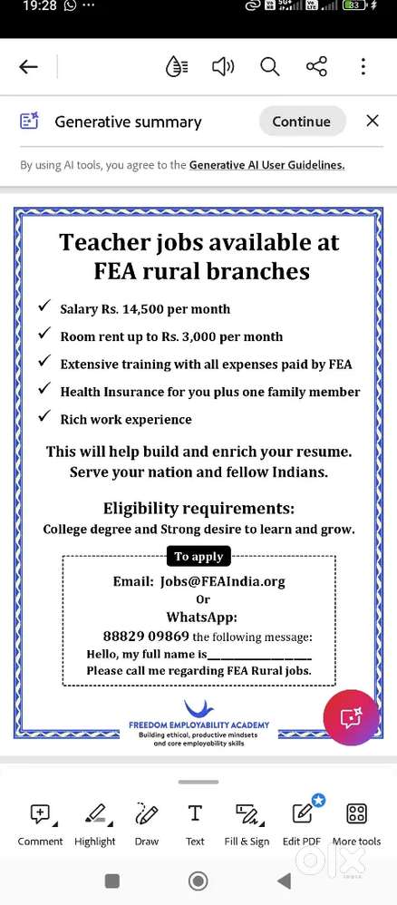 FEA teacher, in dumka district