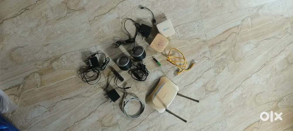 Networking Devices Computer Accessories Bundle Router ONT Spker Cables
