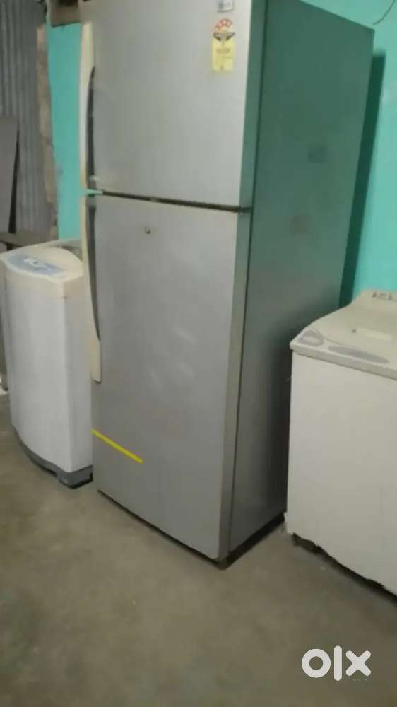 Double door fridge wood condition