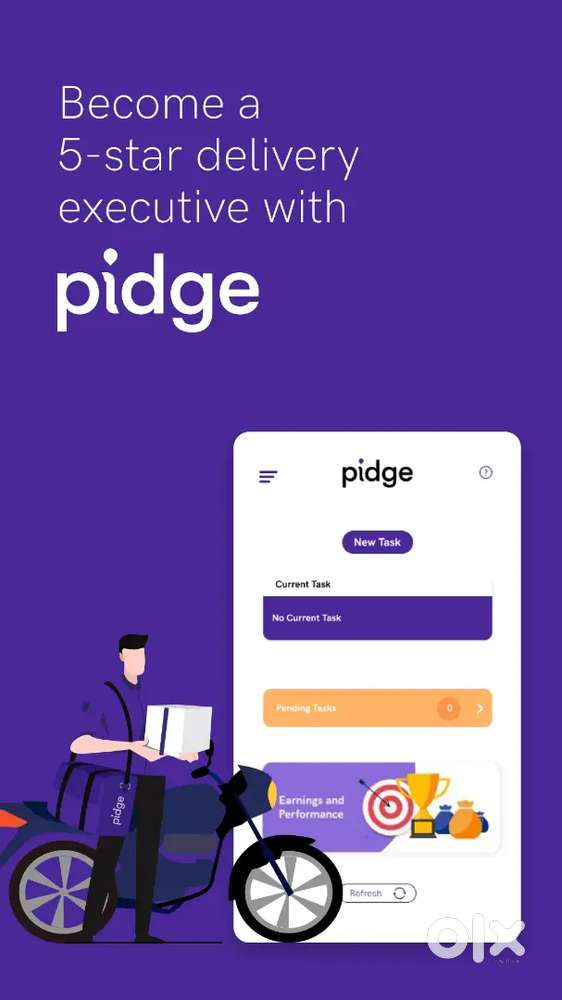 Hiring Pidge Food delivery boy